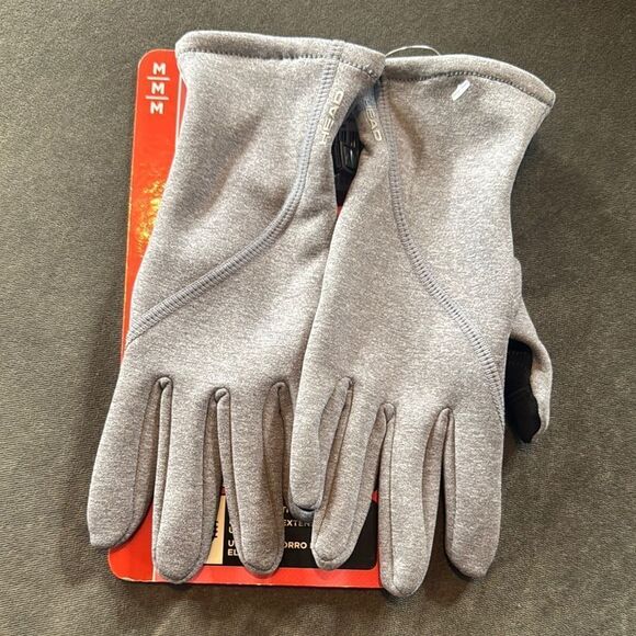 Women’s Head Touchscreen Compatible Outdoor Running Gloves Gray Size Medium NEW - Picture 1 of 6